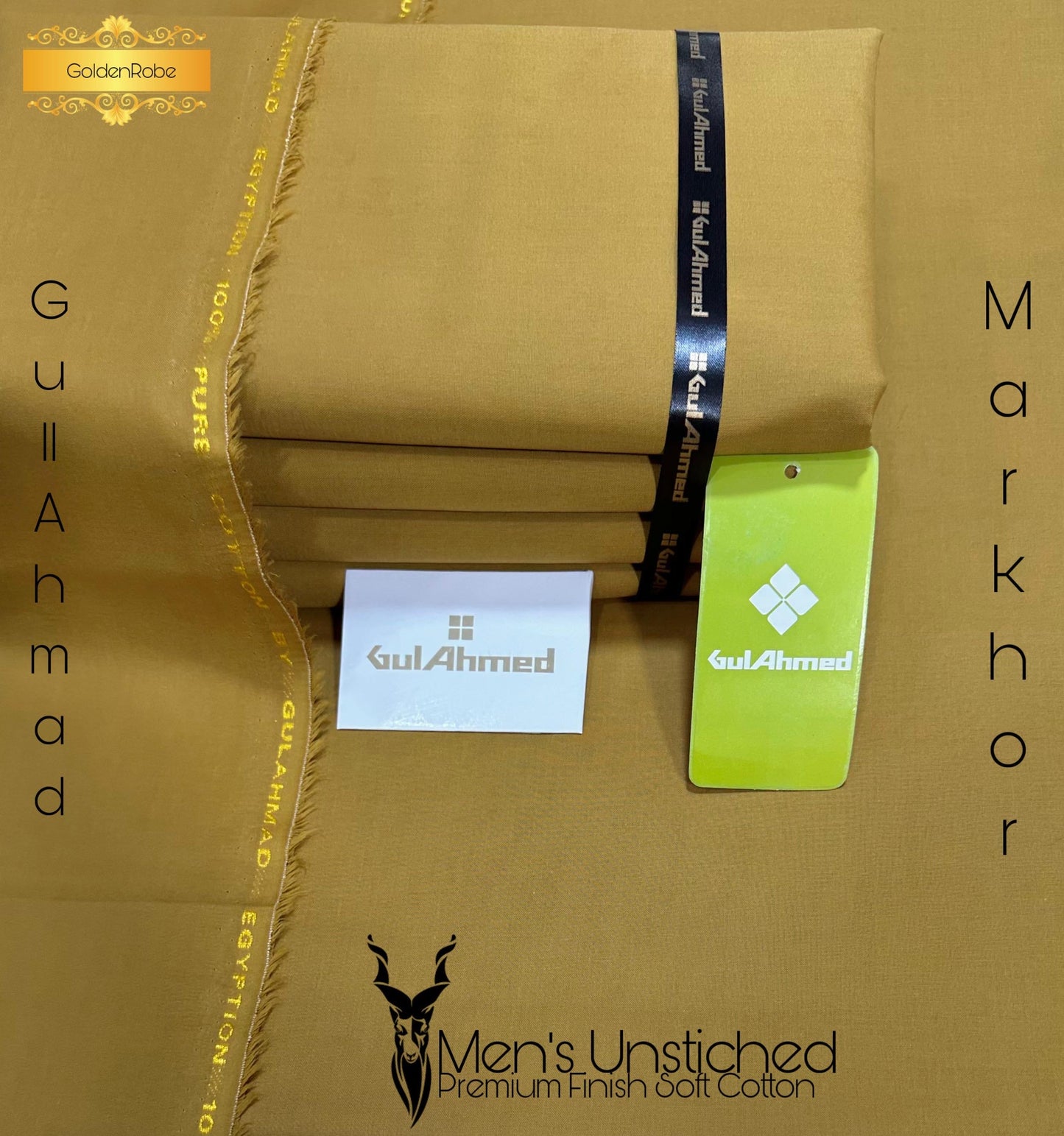 Soft Cotton By Gul Ahmed (Golden Robe)