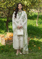 SARDINIA WHITE TULIP EMBROIDERED PATCHES & PRINTED LAWN 3 PIECE DRESS SL-45