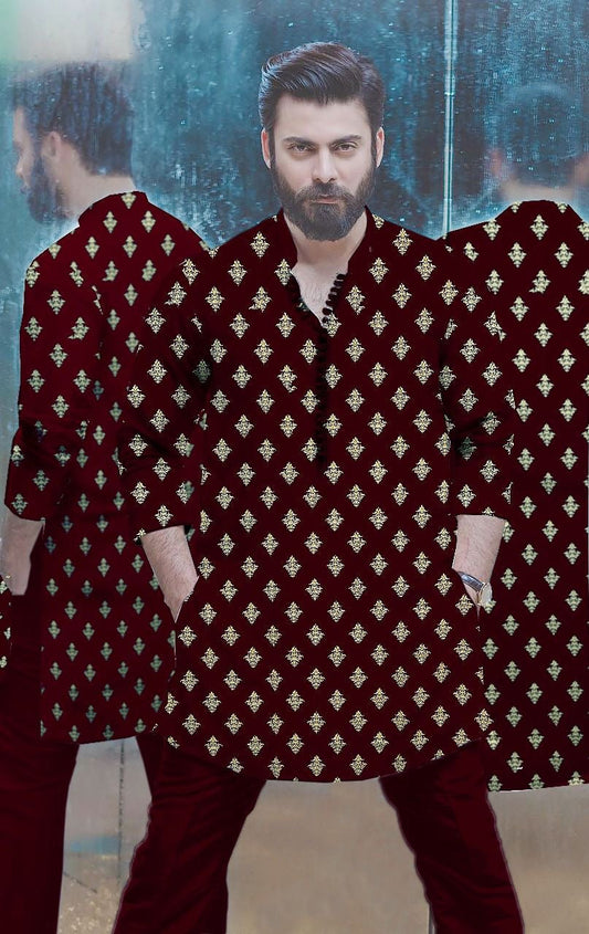 Kurta Trouser Mehroon