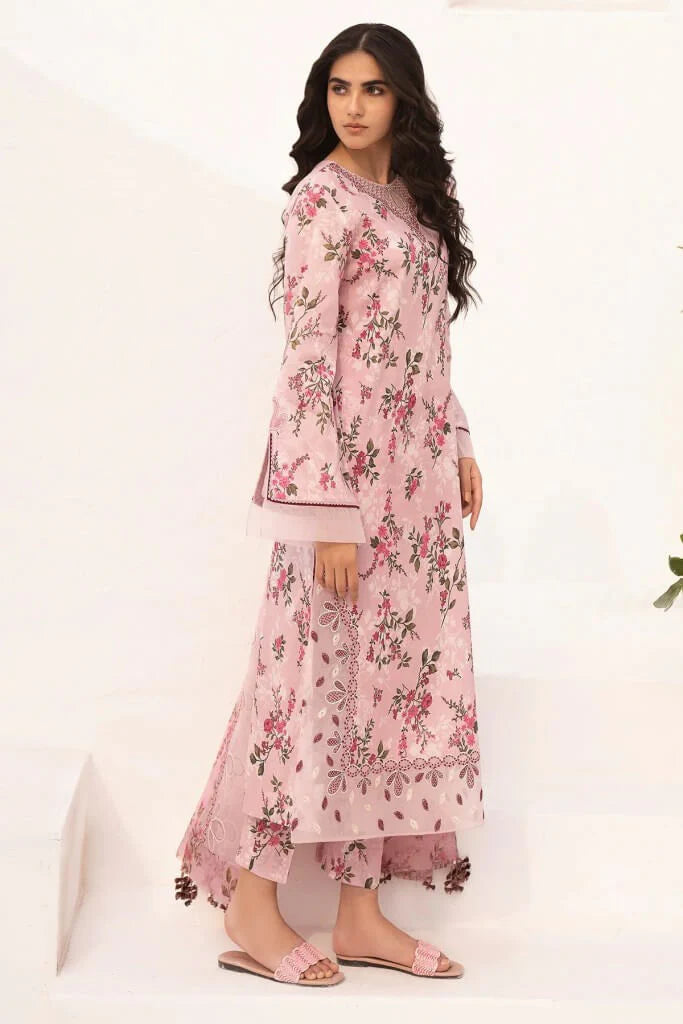 Baroque Embroidered Prin Lawn 3pc