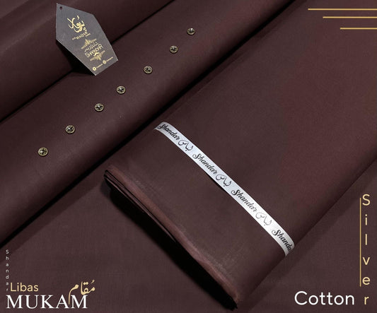 Mukam Suiting By Shandar Libas (Dark brown)
